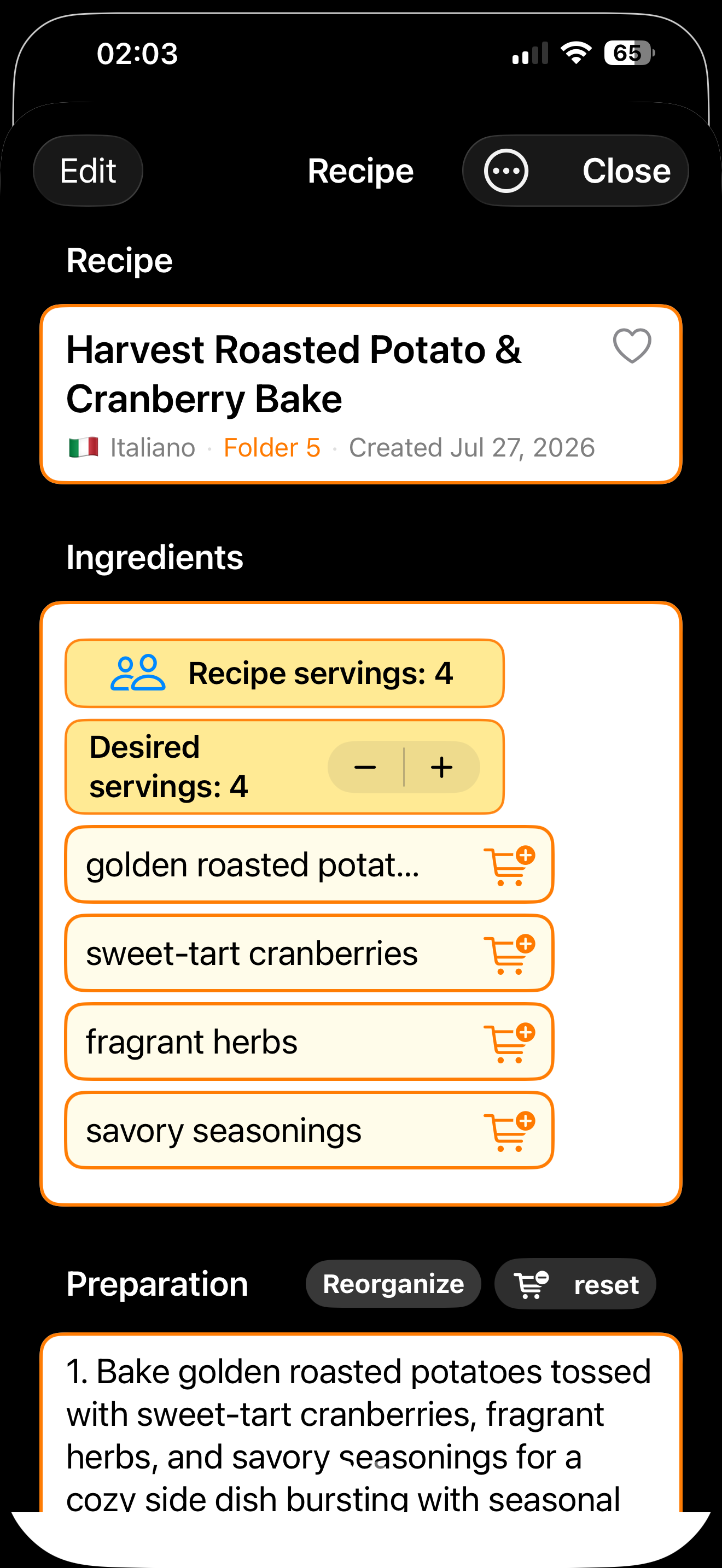 EasyRecipes screenshot 3