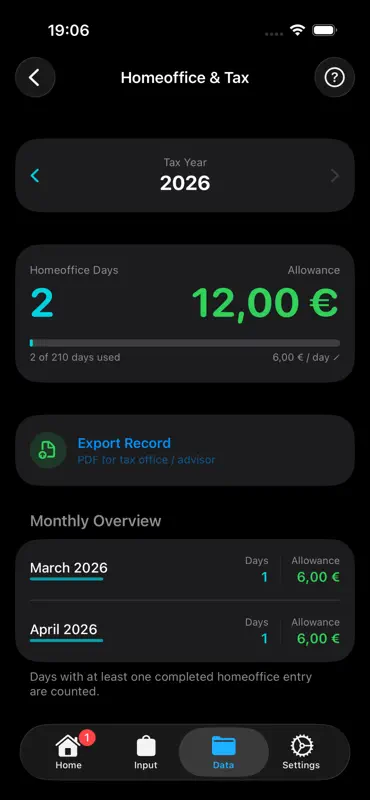 Stechuhr Pro screenshot 9 of 10