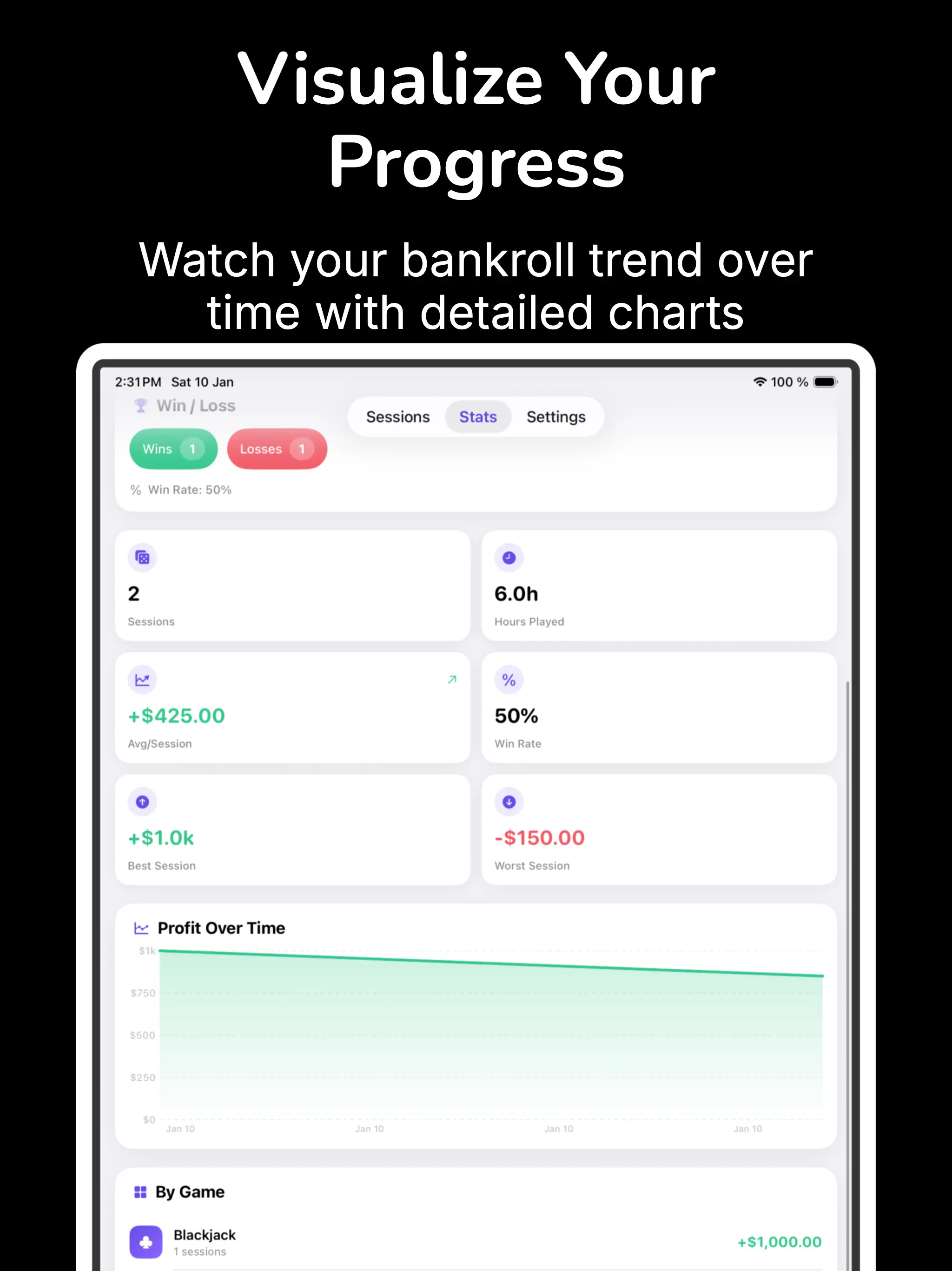 #8. Gambling Tracker (iOS) De: Nicolas Gustavo Melian