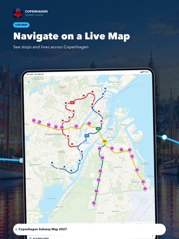 Copenhagen Subway Map iPad screenshot