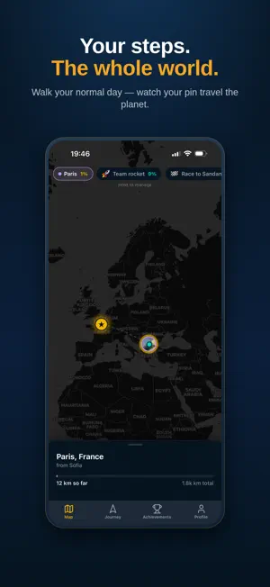 Walk The World – Step Tracker screenshot 1