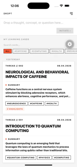 Dropt - AI Research Assistant screenshot 2