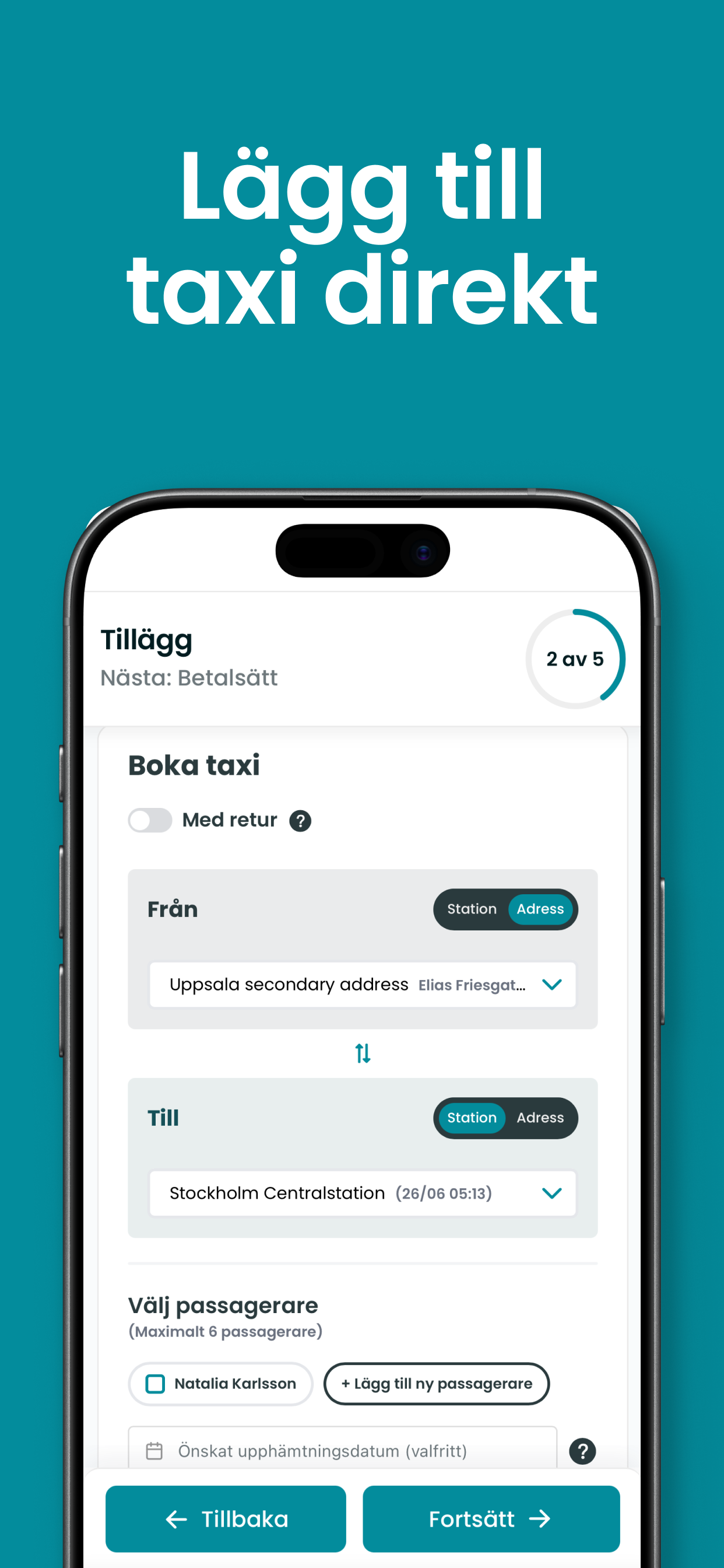 Tågbokningen screenshot 6