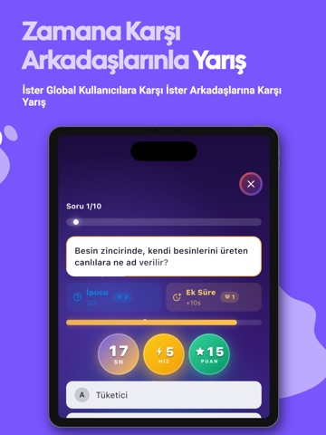 Wizly : Trivia Bilgi Yarışması iPad screenshot