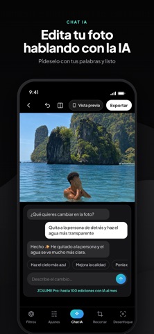 ZOLUME: Editor de fotos IA screenshot 1