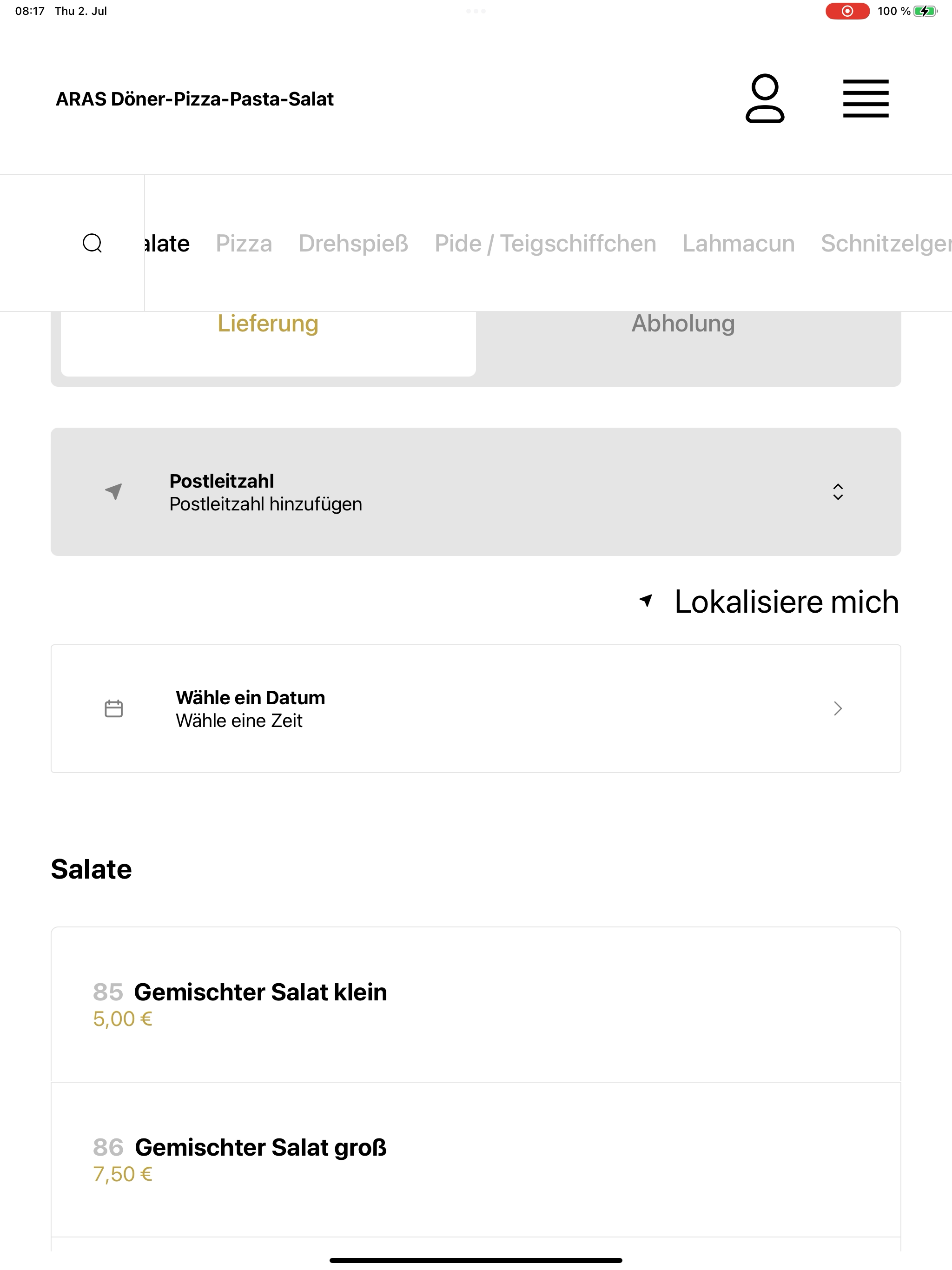 ARAS Döner-Pizza-Pasta-Salat screenshot 7