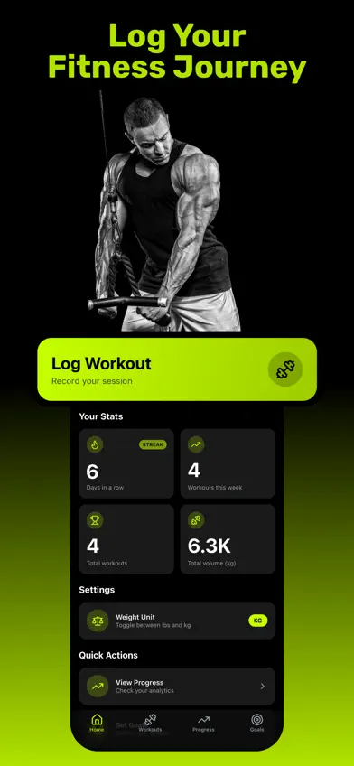 IZFit - Track Workout Progress screenshot 1