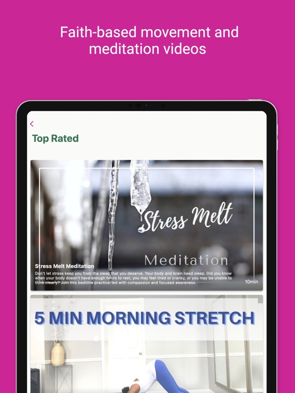 MindBody FAITH Studio iPad screenshot