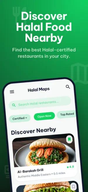 HalalMaps: Find Restaurants screenshot 1