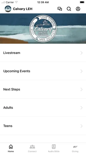 Calvary Baptist Church LEH screenshot 1