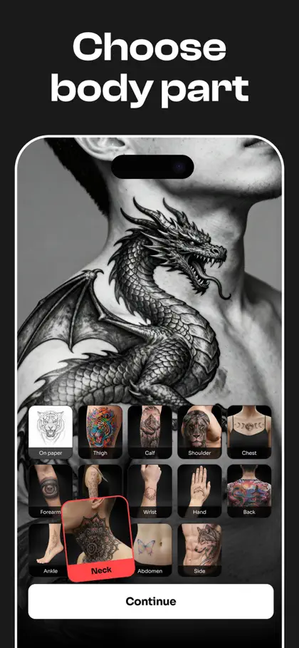 Screenshot 6 von 6 zu AI Tattoo Generator・Tattooist