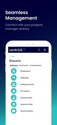 MyCentrick screenshot