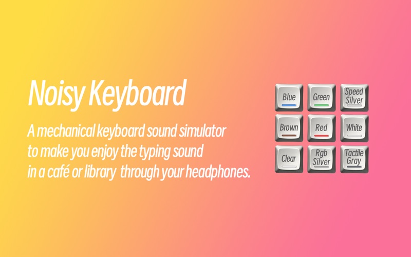 NoisyKeyboard-Mechanical Sound app screenshot