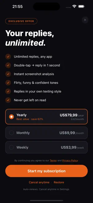 DoubleTap iPhone screenshot 6