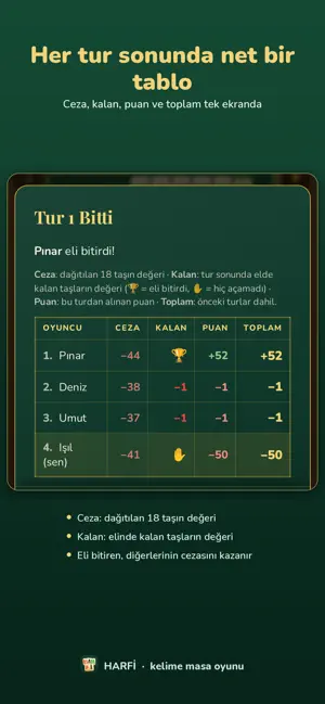 HARFİ — Kelime Masa Oyunu screenshot 2