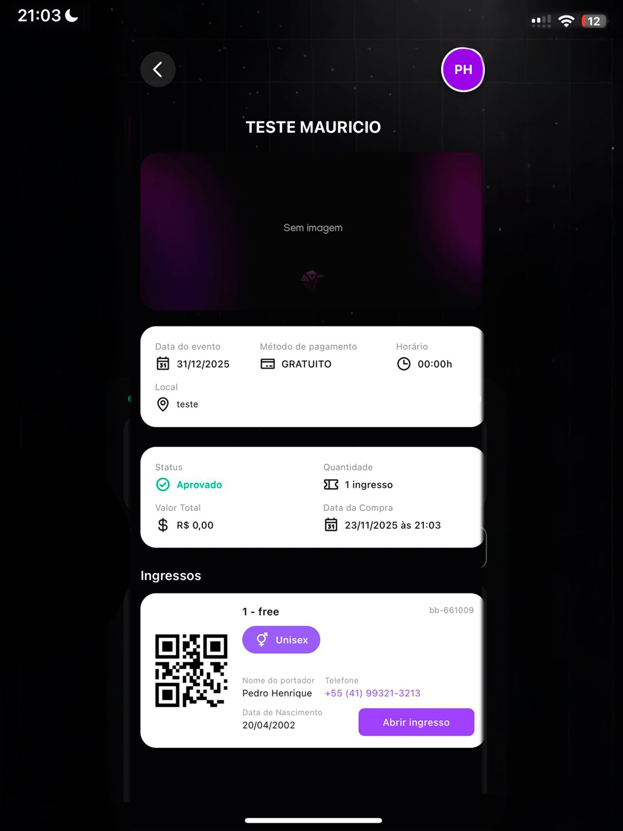 VOE Ingressos