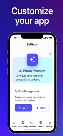 AI Photo Prompts: GPT Vision iPhone screenshot