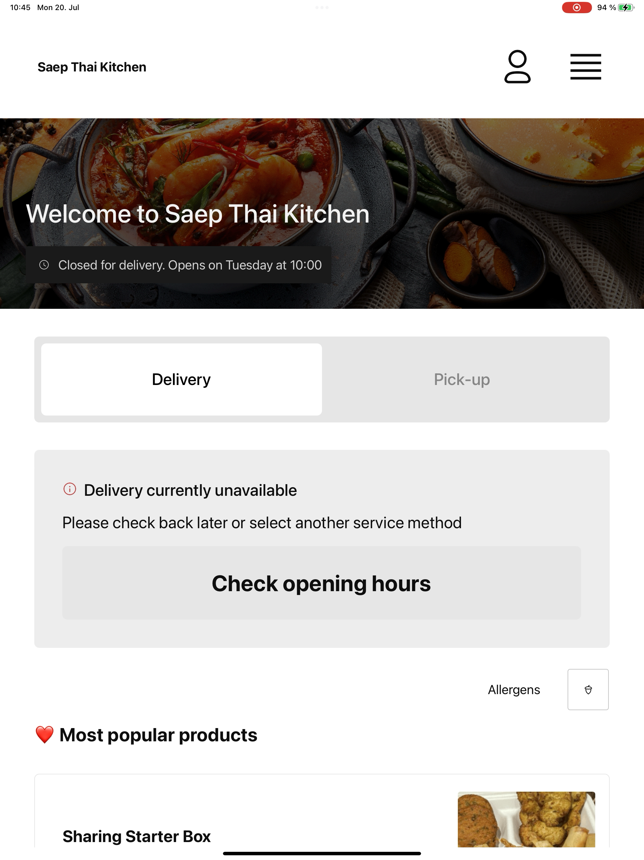 Saep Thai Kitchen screenshot 4
