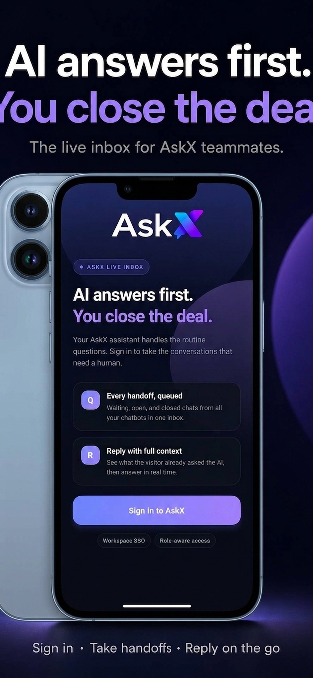 Screenshot 1 of AskX - Agentic AI Chatbot