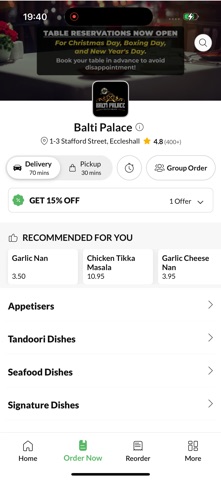 Balti Palace - Stafford screenshot