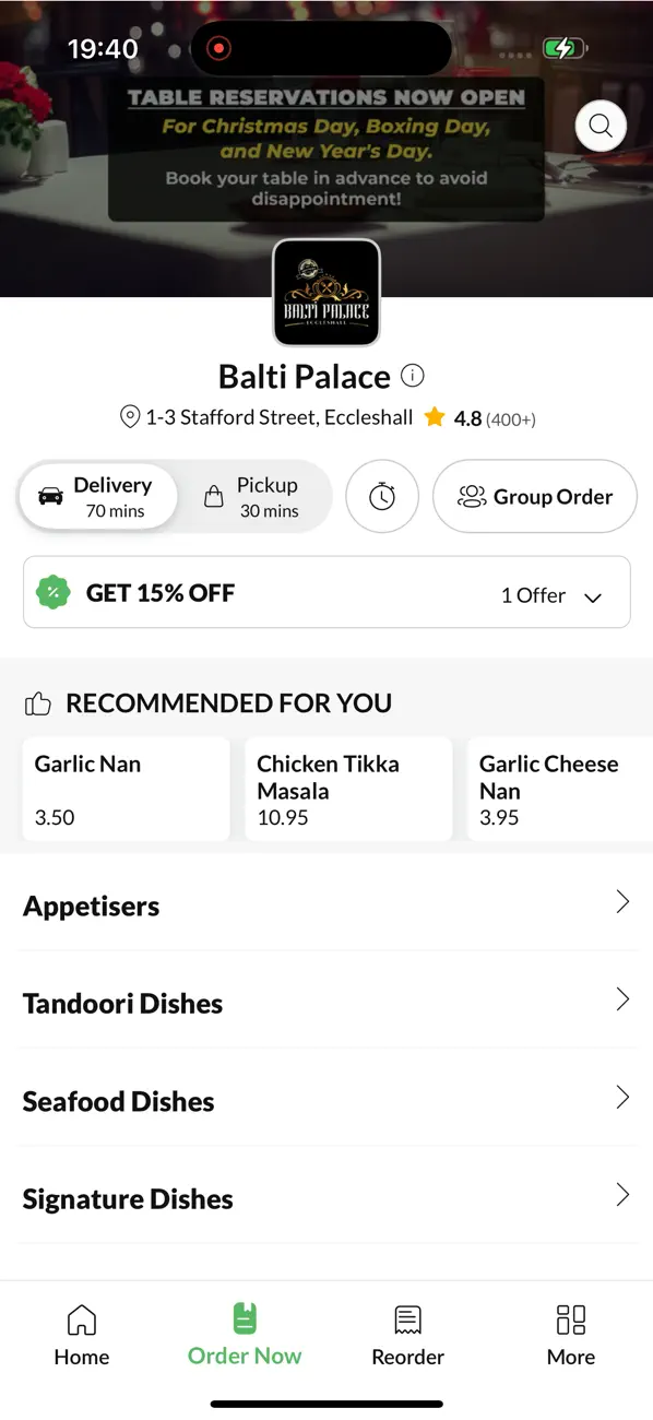 Screenshot #2 pour Balti Palace - Stafford