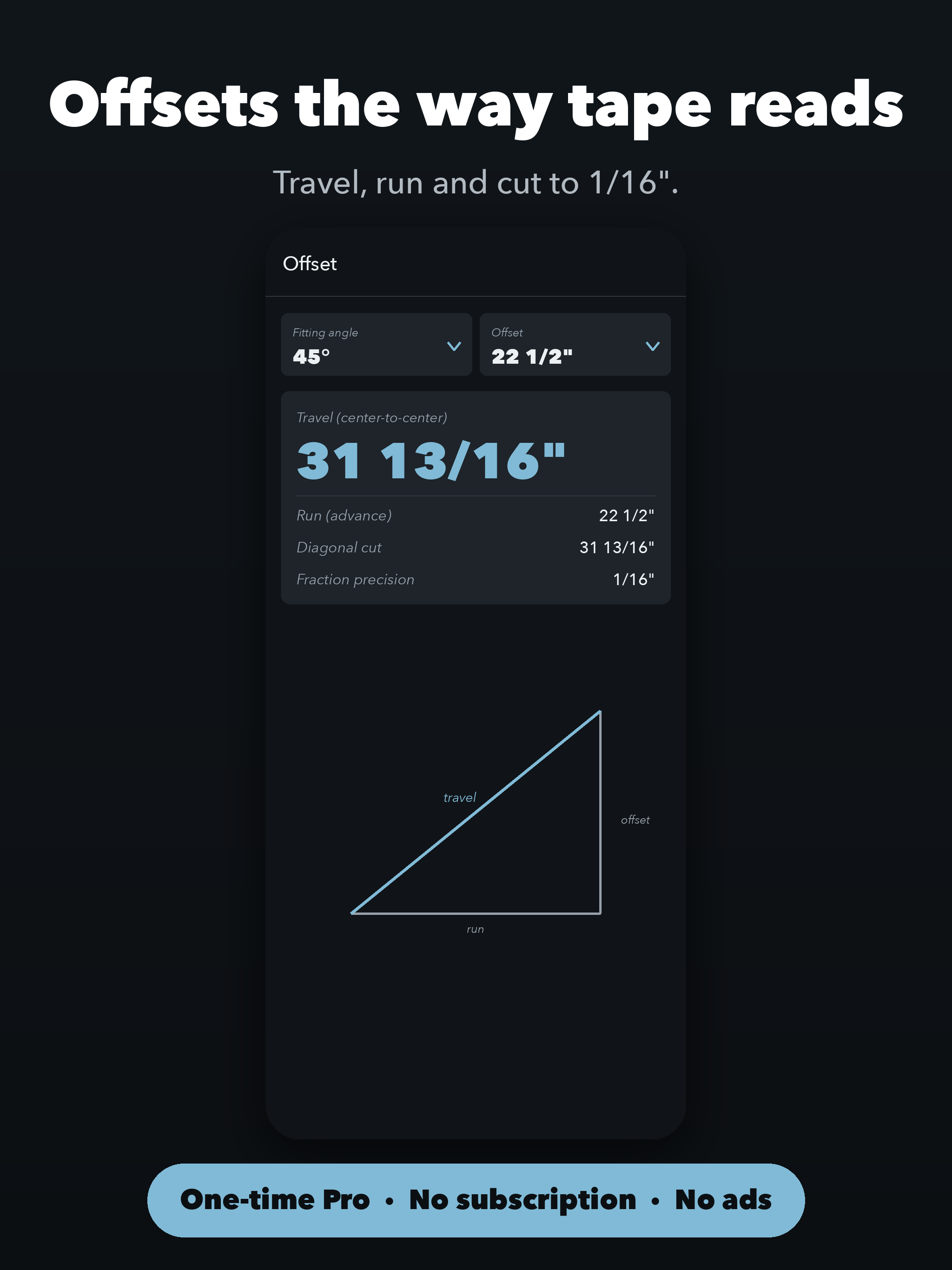 Pipe Calc: Pipefitter Offsets screenshot 8