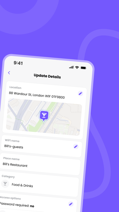 Purple - WiFi Map screenshot