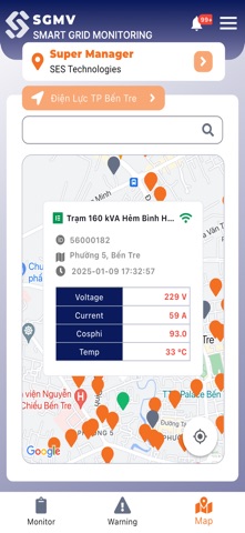 Smart Grid Monitoring System screenshot