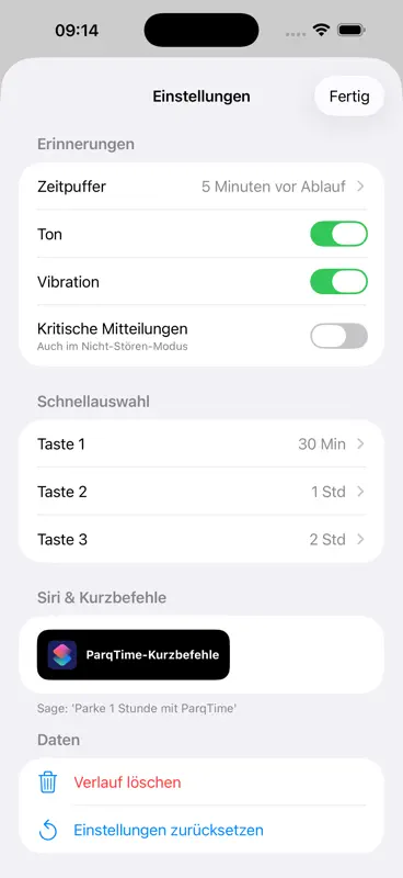 ParqTime - Parkscheiben Timer screenshot 5 of 5