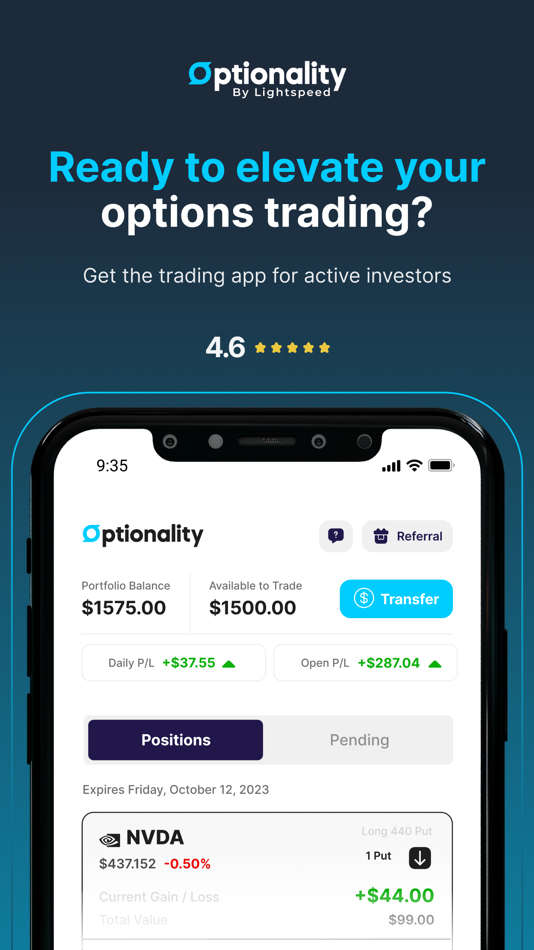 #1. Optionality: Options Trading (iOS) 由: Optionality, LLC
