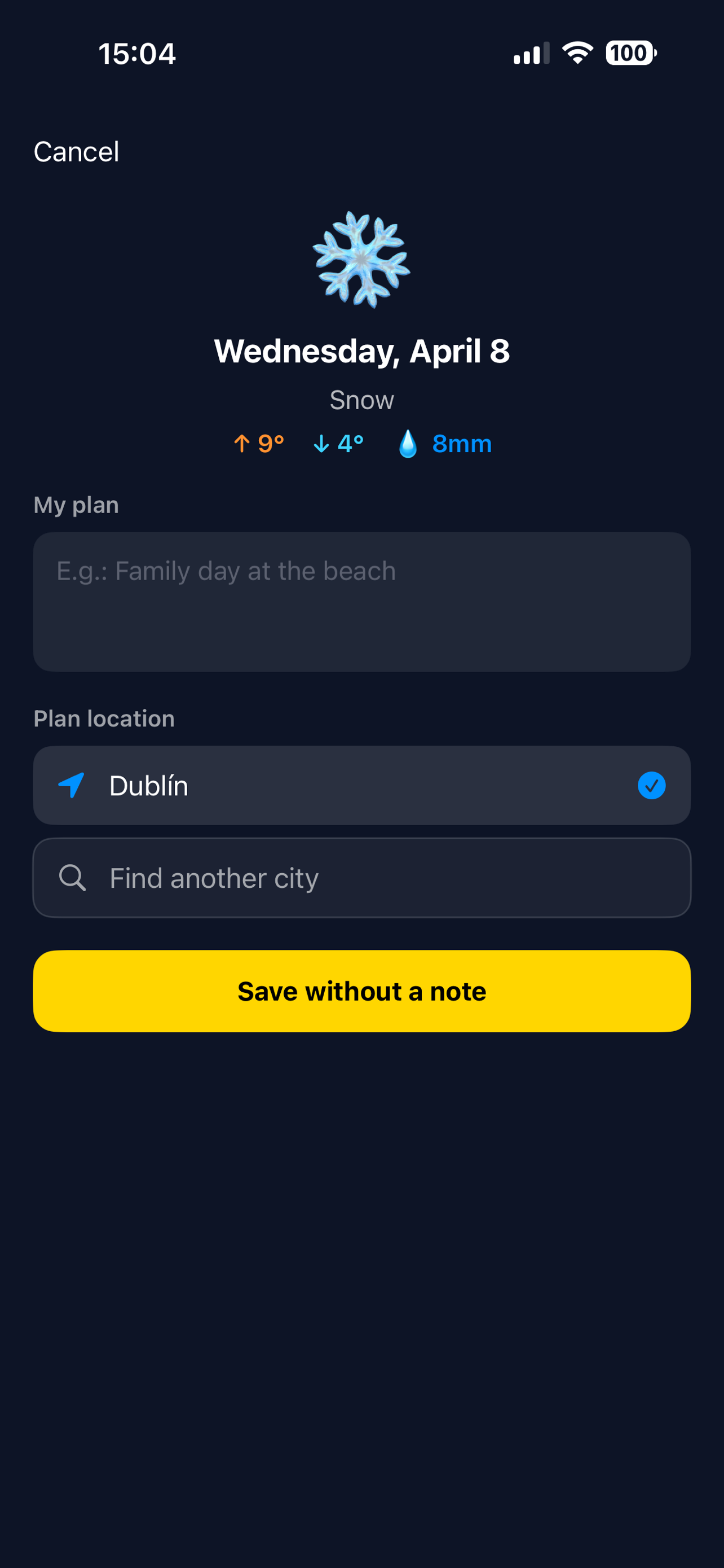 WheatherPlan