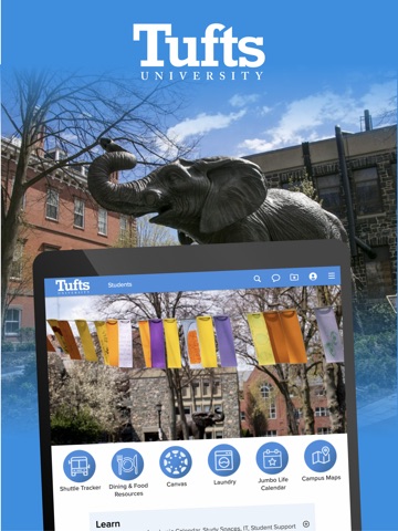 Tufts Mobile iPad screenshot