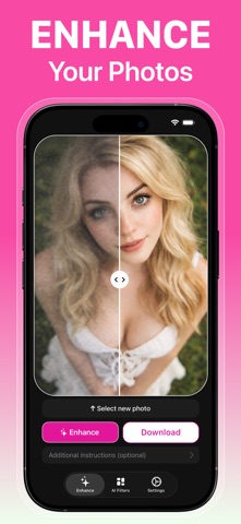 Photo Enhancer + Trend Filters screenshot