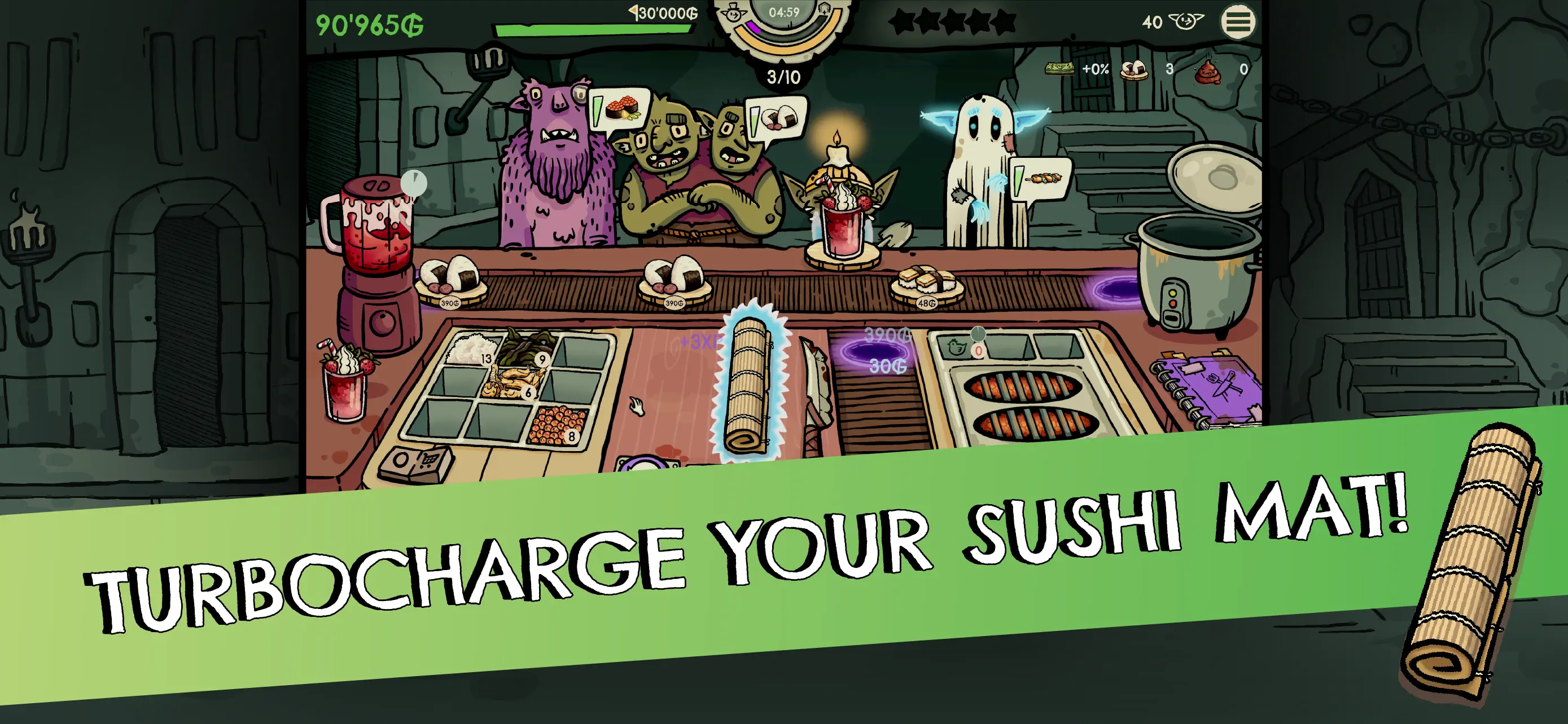 #5. Goblin Sushi (iOS) 由: Old Cake Factory GmbH