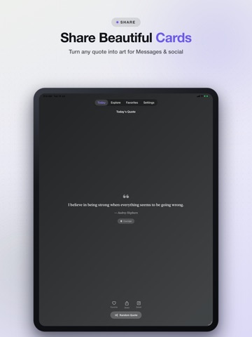 QuoteVault iPad screenshot