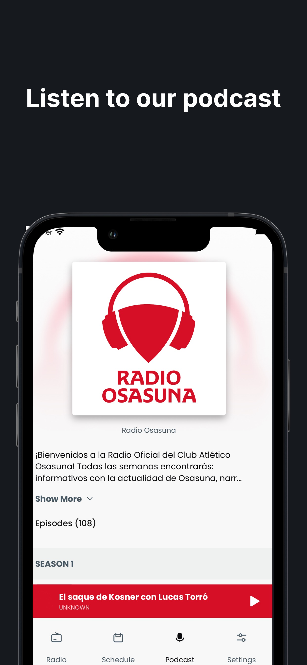 Radio Osasuna screenshot 3