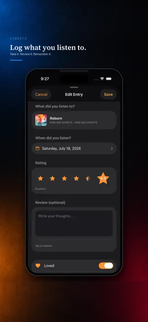 Vibrato: Music Journal screenshot 4