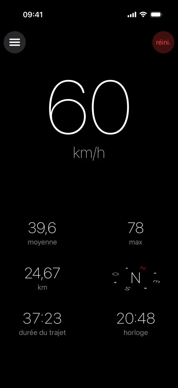 Screenshot #1 pour Compteur de Vitesse ×