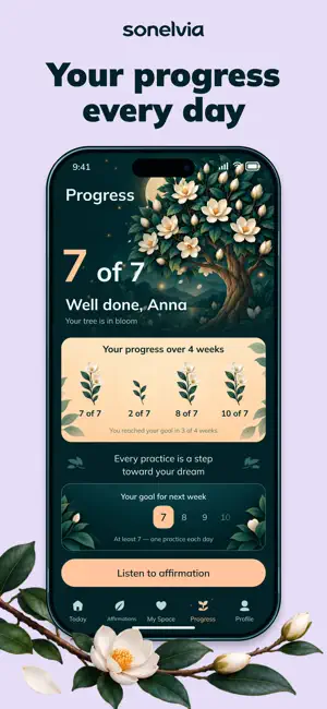 Sonelvia: Daily Affirmations screenshot 3