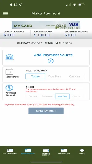 Princeton Federal CU Cards screenshot 3