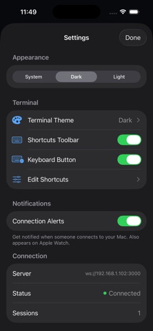 TermAway screenshot