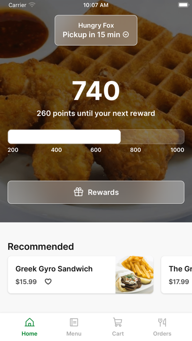 Hungry Fox To Go iPhone screenshot 1 - Food & Drink app
