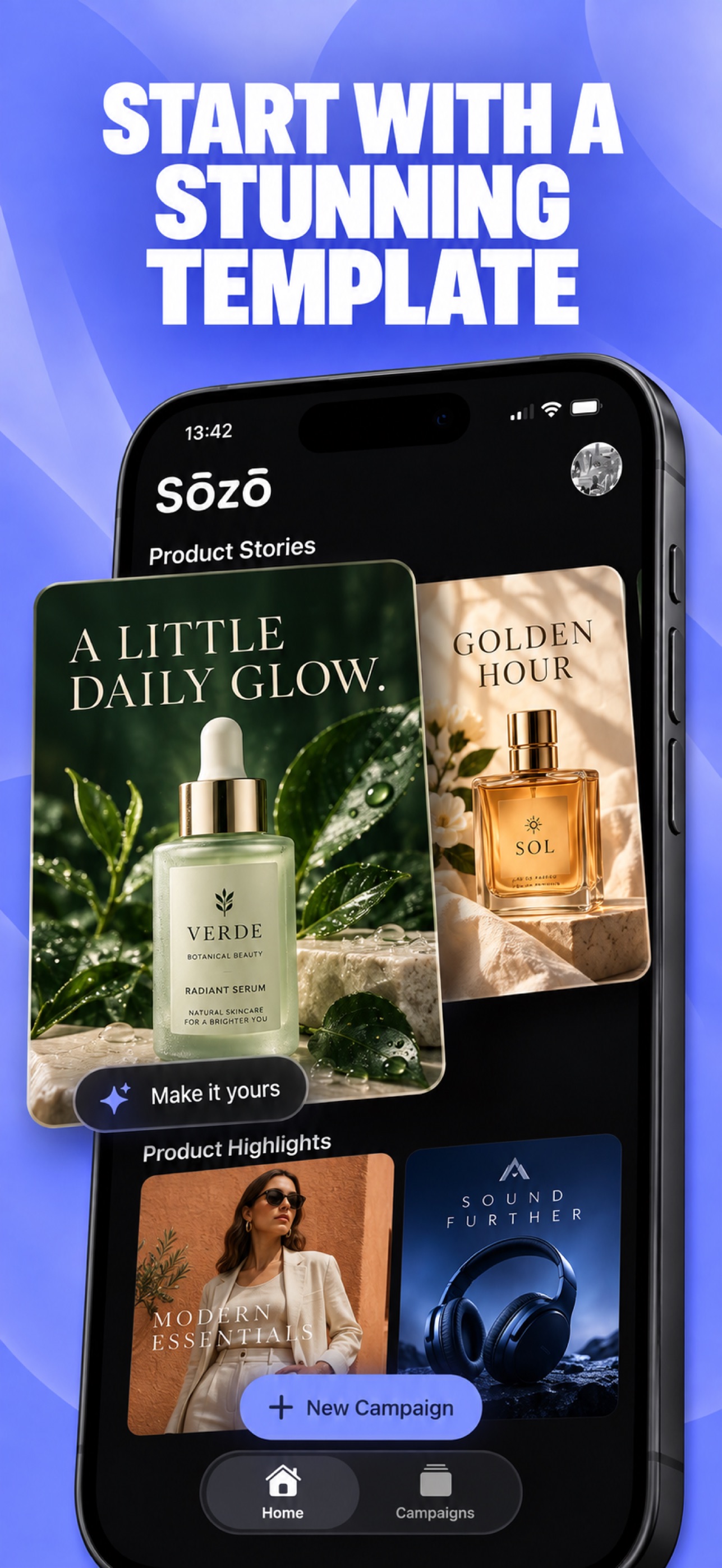 Screenshot 2 of AI Ad Maker & Editor: Sozo