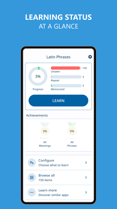 Learn Latin Phrases Screenshot