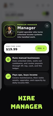 Broke to Boss: Idle Tycoon iPhone screenshot