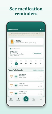 PetVital - Vaccine Log iPhone screenshot