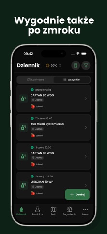 Dziennik zabiegów screenshot