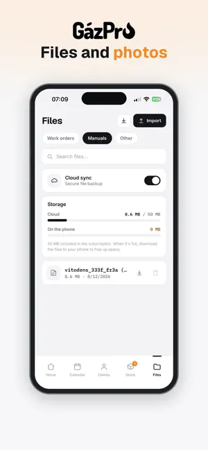 GázPro - Field Service App screenshot 1