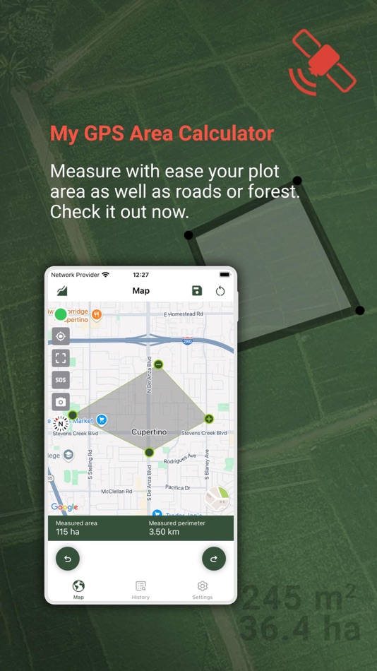 #1. My GPS Area Calculator (iOS) 由: MYSTIC MOBILE APPS LLC