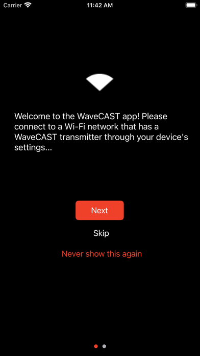 WaveCAST Audio Receiver Screenshot